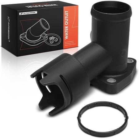 A-Premium Coolant Pipe Adapter Compatible with Audi & Volkswagen - Passat 06-08/12-14/16-18  Atlas 18-23  Atlas Cross Sport 20-23  Q7 07-10  CC 09-16 