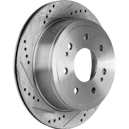 New Vented Brake Disc Compatible with Ford Lincoln F-150 XL 8 Cyl 5.0L F-150 XLT 6 Cyl 3.5L XL 6 4.2L STX 8 5.0L 2004-2011 by 54112 145522 492585 4888