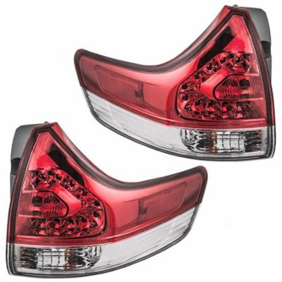Brock Replacement Driver Left Passenger Right Combination Tail Light Assembly Body Mounted for 2011-2014 Toyota Sienna EXCEPT SE 6222-0121LR