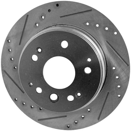 New Solid Brake Disc Compatible with Acura Honda TL Type-S 6 Cyl 3.5L Element EX 4 Cyl 2.4L Element LX 4 2.4L DX 2003-2011 by 31316 145423 980151 4888