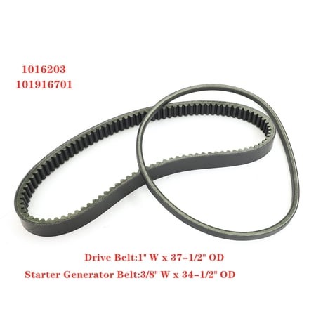 Starter Generator & Drive Belts for Club Car Golf Cart DS 97-24 Precedent 04-24 05 06 07 08 09 10 11 12 13 14 15 16 17 18 19 20 21 22 23 Replaces OEM#