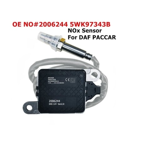 Applicable DAF Sensor 5WK9 7343B 2006244 Square Four-pin Black Connector 12V Nitrogen and Oxygen Sensor