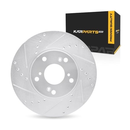 KarParts360 for Acura CSX 2006 07 08 09 10 2011 Brake Rotor | Silver | 23 Millimeters / 0.91 Inches Nominal Thickness | 282 Millimeters / 11.10 Inches