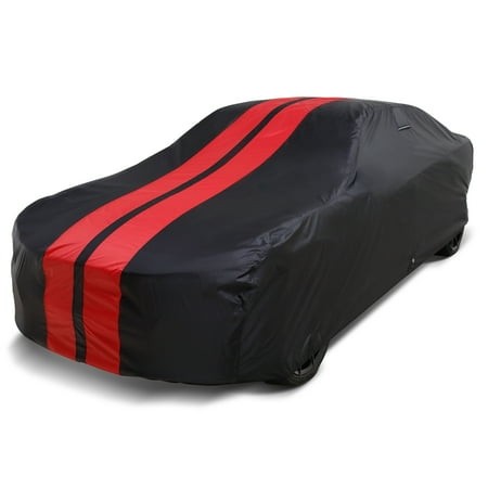 ICarCover Waterproof Custom Fit Premium Car Cover for 2010-2026 Rolls-Royce Ghost (Black / Red)