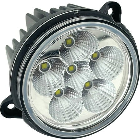 LED Small Round Headlight Insert Flood 2200 Lumens 20W 12-24V Compatible with John Deere 9360R 9420R 9470R 9520R 9570R 9620R 9420RX 9470RX 9520RX 9570