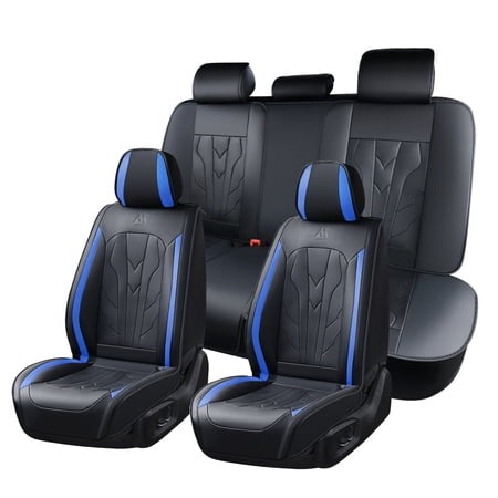 Blue Car Seat Covers for SUBARU OUTBACK WILDERNESS 2022 Car Seat Cover   Waterproof Faux Leather  5 Piece Full Set  Non-slip  Wear Resistance  Beautif