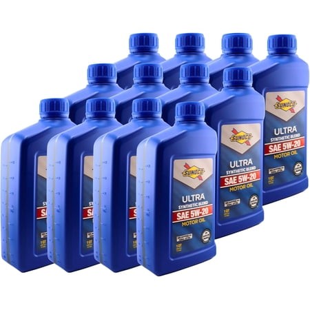SUNOCO 721056 (7473) Ultra Synthetic Blend 5W-20 Motor Oil – API SQ/ILSAC GF-7A – 1 Quart – (Case of 12)