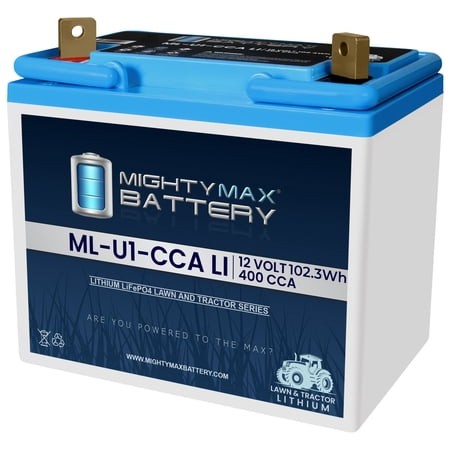 ML-U1-CCALI 12V  Lithium  400 CCA  Replacement Battery Compatible with Jacobsen 5330 Riding Lawn Tractor Mower