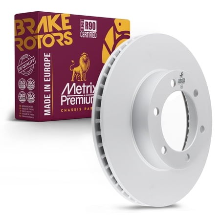Metrix Premium Chassis Parts - 12.56 Inch (319 Mm) Front Coated Ventilated Disc Brake Rotor Fits 03-09 Toyota 4Runner  07-14 Toyota Fj Cruiser  05-23 