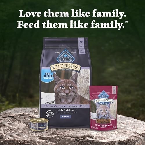 Blue Buffalo Wilderness High Protein Grain Free Dry Food for Adult Cats, 40% Protein, with Chicken, 15 Lb. Bag thumbnail