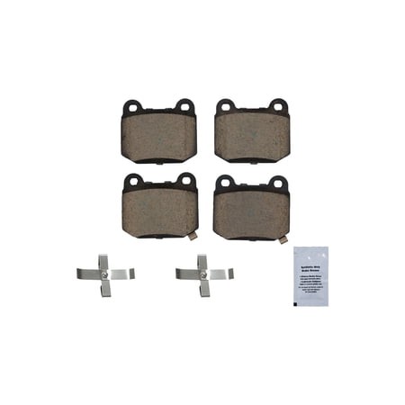 HUSCH Rear Ceramic Brake Pad Kit D961 Fit for INFINITI G35 2003-04  for Mitsubishi Lancer 2003-06  for Nissan 350Z 03-09  for Subaru BRZ 17-20  for Im