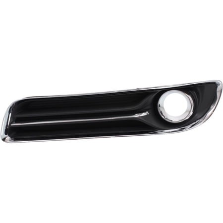 For Chrysler 300 Fog Light Cover 2011 12 13 2014 Outer Driver Side | Black | W/ Chrome Trim | W/o Adaptive Cruiser Control | Excludes SRT-8 Model | DO