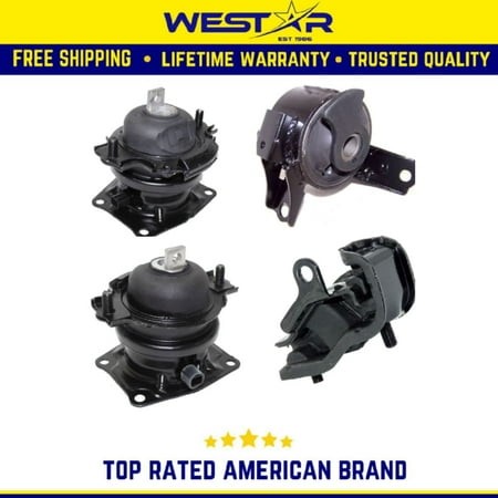 Motor & Trans Mount 4PCS Set Compatible for 2005-2006 Honda Odyssey 3.5L I-VTEC Auto Trans Replaces 9689 9411 9657 8898