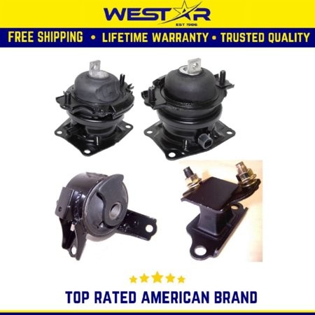 Engine Motor & Trans Mount 4PCS Set Compatible for 2005-2006 Honda Odyssey 3.5L I-VTEC Auto Replaces 9689 9411 9657 9423