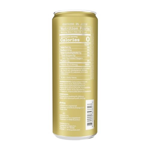 UPDATE Energy Drink Pack, Caffeine Free, Zero Sugar, No Jitters, No Crash, Paraxanthine Powered, Sugar Free, No Artificial Flavors, 12 Pack (12 Fl Oz  thumbnail