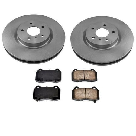 12 3/4  Style Rotors & Ceramic Pads for Nissan for 350Z/for G35 03-09 - OE Style - 2x Rotors + 2 Quiet Stop Ceramic Pads