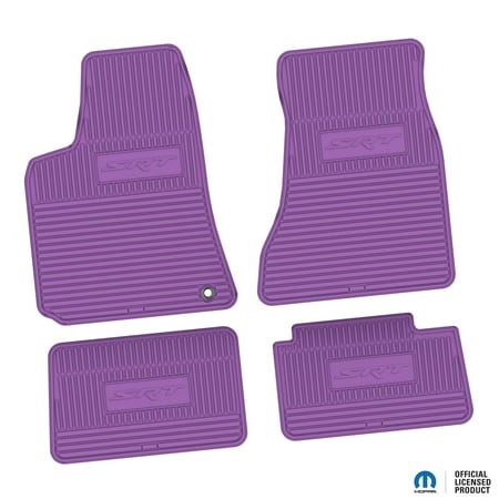 Flextread Floor Mats for 06-10 Dodge Charger RWD - Mopar Licensed Factory Fit - Purple W/ SRT Insert - 100% Made in USA
