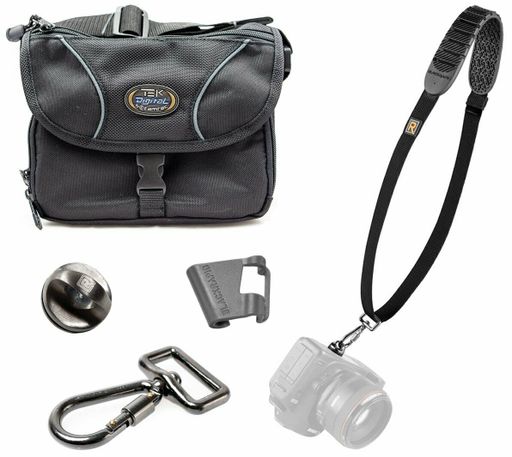 BlackRapid Shot Strap (Black) + Tamrac 4397 Micro 4/3 Mirrorless Camera Bag Kit