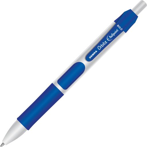 ZEBRA PEN CORP. Orbitz Retractable Ballpoint Pen Bold Blue Ink 1.6mm Dozen 21320