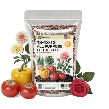⭐ Professional 13-13-13 All Purpose Garden Fertilizer – All Purpose Plant Food 13 13 13 for Outdoor Grass  Vegetables  Roses  Flowers  Shrubs  Tre