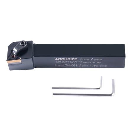Accusize 3/4   by 5   Overall Length MtTJNR 12-3c Lathe Tool Holder with TNMG33 Insert  Right Hand  2312-5008