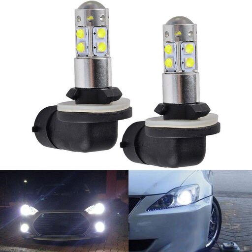 2x 10*3535 SMD 894 881 Auto Car Driving Foglight Light Bulb 6000K White US FAST