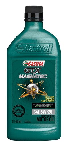 Castrol 6007 GTX MAGNATEC 5W-20 Full Synthetic Motor Oil, 1 Quart, 6 Pack