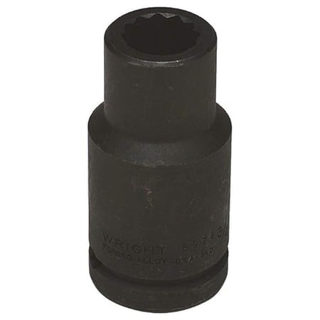 6974 3/4-Inch with 3/4-Inch Drive 12 Point Deep Impact Socket   Black