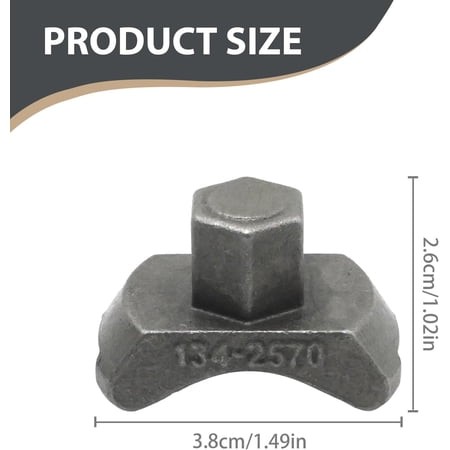 GEREMF-1342570 Fuel Injection Nozzle Retainer Spanner Wrench Socket Tool  Replacement for CAT 3406B 3406C 3408 3408B 3412 Engine