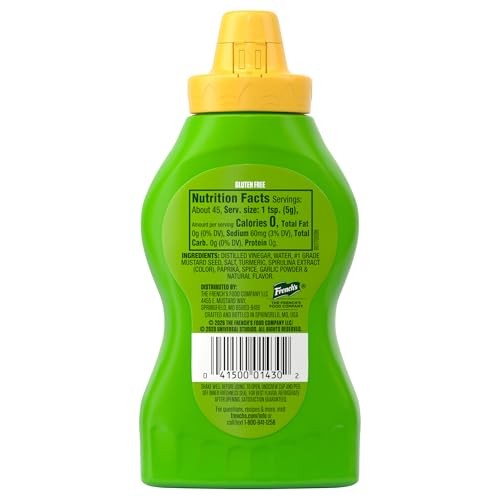 French’s Goomi’s Green Mustard, Tastes Like Classic Yellow, No Flavors or Colorants from Artificial Sources, Limited Edition Offering While Suppli thumbnail