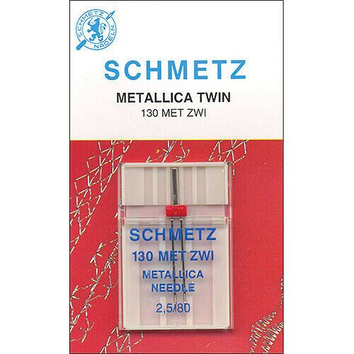 Schmetz Double Metallic Machine Needle -Size 2.5/80 1/Pkg, 1744