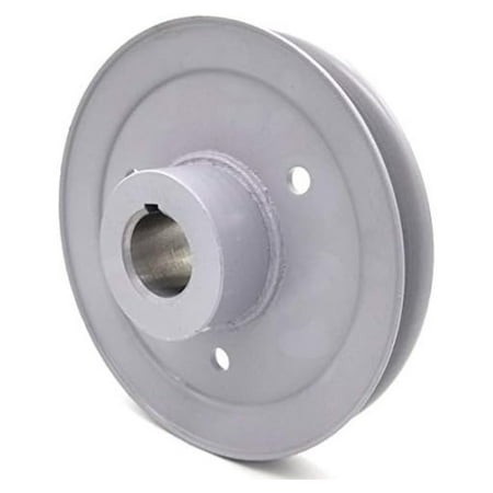 V-Drive Pulley 6 Inch Steel Replacement for Exmark Toro 109-9905; 1 1/8 Inch Bore; Heavy Duty Split Steel Pulley for 4L/a Belts; Painted Gray