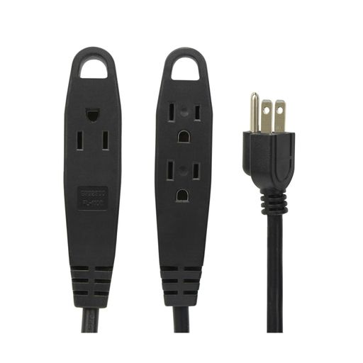 BindMaster 245 15 Feet Extension Cord/Wire, 3 Prong Grounded, 3 Outlets, Heav.