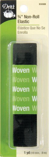 Dritz Non-Roll Woven Elastic 3/4