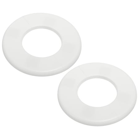 2Pack Wall Split Flange  ABS Self-Adhesive Escutcheon Plate for 64mm/2.5  Diameter  Water Pipe Cover for Kitchen Toilet Faucet Decoration  White