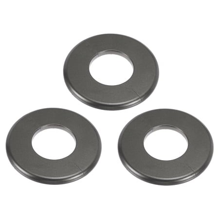 3Pack Wall Split Flange  ABS Self-Adhesive Escutcheon Plate for 51mm/2  Diameter  Water Pipe Cover for Kitchen Toilet Faucet Decoration  Grey