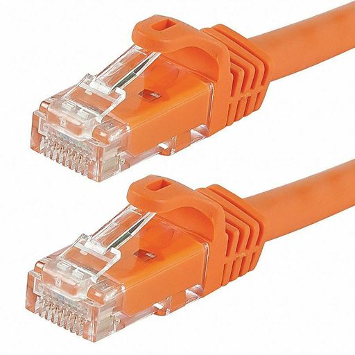 Monoprice 25 Ft. Flexboot 6 Voice and Data Patch Cord, Orange Orange 9862 9862