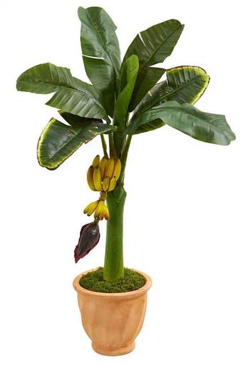 3 Ft. Banana Artificial Tree in Terracotta Planter [ID 3805020]