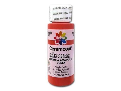 Delta Del200.2554 Del200 2554 Ceramcoat Acrylic 2oz Poppy Orange