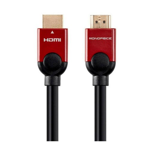 Monoprice Select Metallic Series High Speed HDMI Cable (6ft, Red)