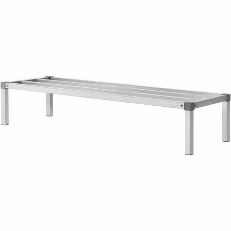 Aluminum Dunnage Rack 60x20x12in - 1000lb Capacity - Commercial Storage for Kitchens  Restaurants  Garages & Vehicles - Adjustable Heavy Duty Rack