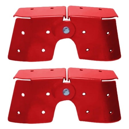 Miulika 2 Pieces Folding Ladder Joint Replace Loft Ladder Hinge for Household Ladder Curved Hinge