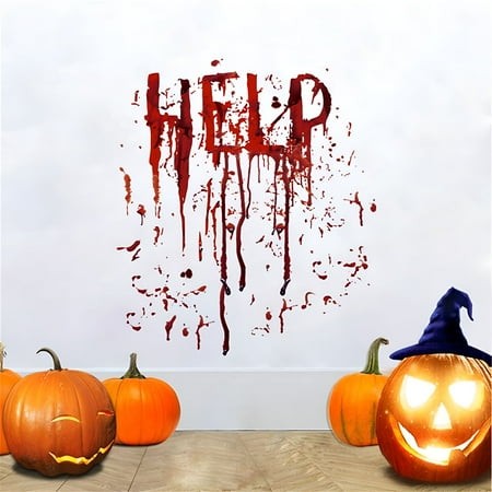 CCOCC 2026 New Halloween Window Clings - Removable Wall Stickers for Party Decor Glass Mirrors - Spooky Ghost&Pumpkin Decorations (1 Pack)