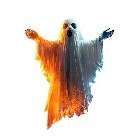 CCOCC 2026 New Halloween Window Clings-1Pcs Reusable Ghost Stickers for Windows Walls Glass Mirrors | Spooky Pvc Decals Ghost Window Clings Indoor Out