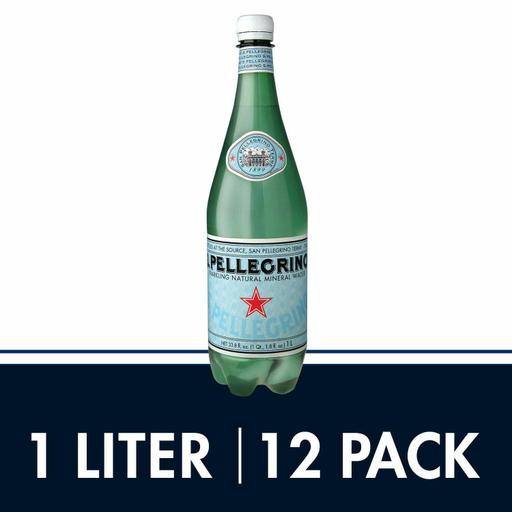 S.Pellegrino Sparkling Natural Mineral Water, 33.8 Fl Oz. (12 Pack)