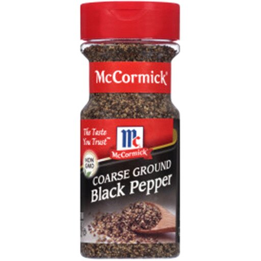 McCormick Coarse Ground Black Pepper, 3.12 Oz