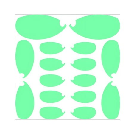 CCOCC 2026 New Halloween Glow in the Dark Decorations Weird Moon Sticker Green Luminous Stars 3D Bat Decal Bloody Handprint Wall Decor Ghost Spooky Ey