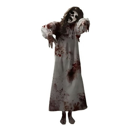 XIBUFE 2026 New Halloween Decorations Scary Female Ghost Large Wall Decals Creepy Spooky Decoration Eye-Catching Halloween Celebrations for Wall Door 