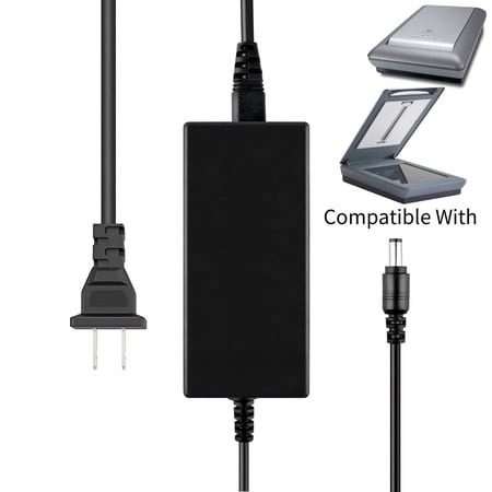 Kybate 24V 2A AC/DC Adapter Charger Compatible with HP ScanJet 4850 4890 Scanner