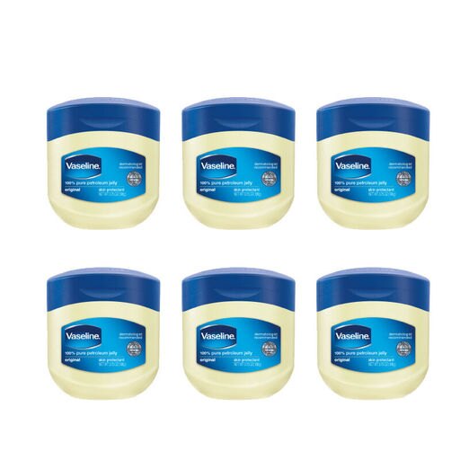6 X Vaseline Travel Size 1.75 Oz Original 100% Petroleum Jelly Skin Protectant